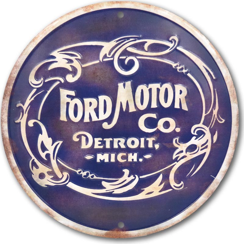 Plechová ceduľa Ford Motor Co. Historic logo 30 cm