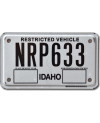 Moto americká SPZ Idaho Restricted NRP633