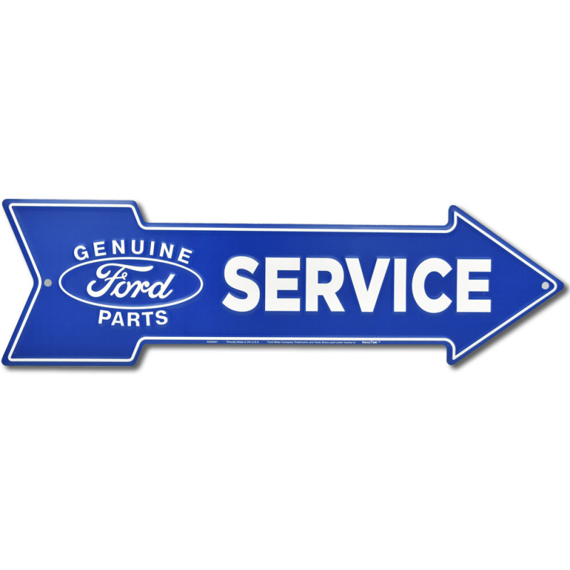 Plechová ceduľa Ford Service arrow 50 cm x 15 cm