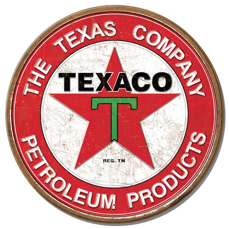 Plechová ceduľa Texaco - The Texas Company 30 cm