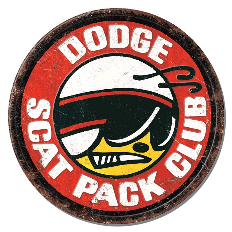 Plechová ceduľa Dodge Scat Pack 30 cm