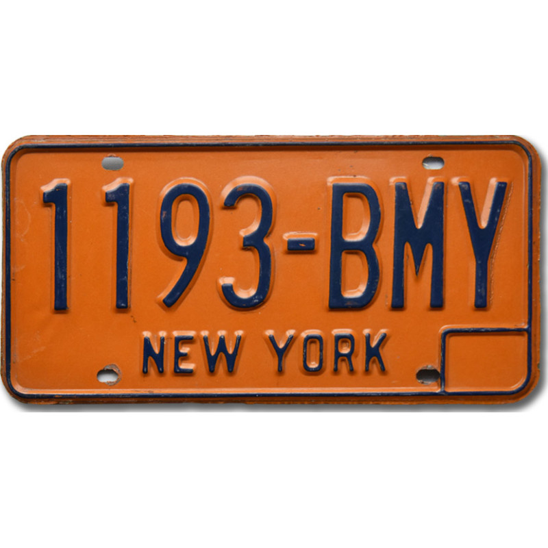 Americká SPZ New York Orange 1193-BMY