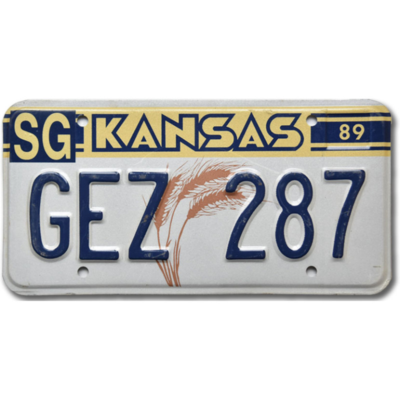 Americká SPZ Kansas 1989 Wheat GEZ 287