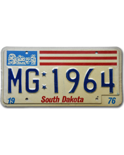 Americká SPZ South Dakota Stripes MG 1964