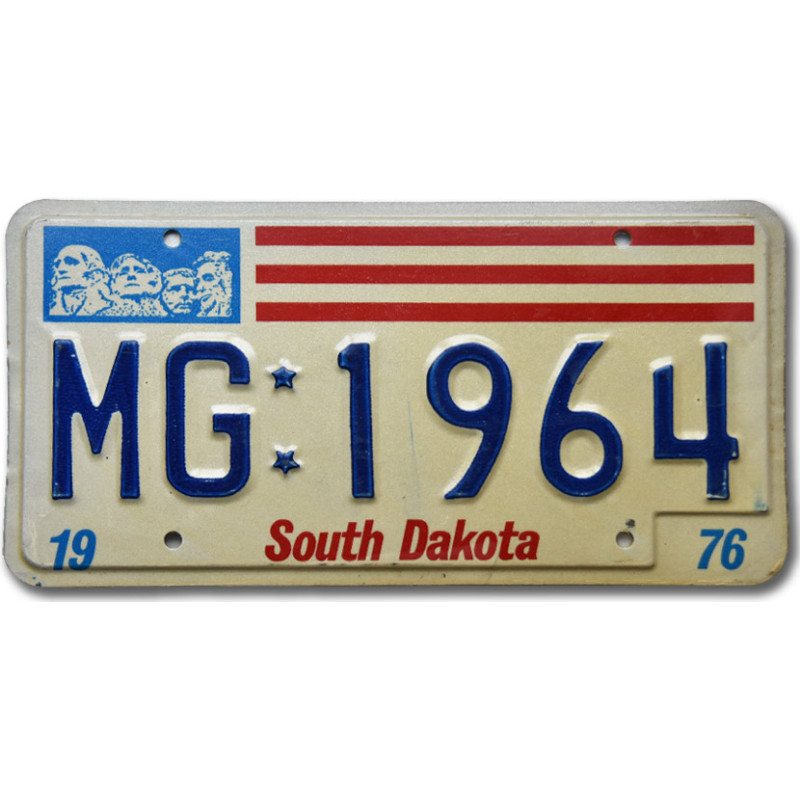 Americká ŠPZ South Dakota Stripes MG 1964