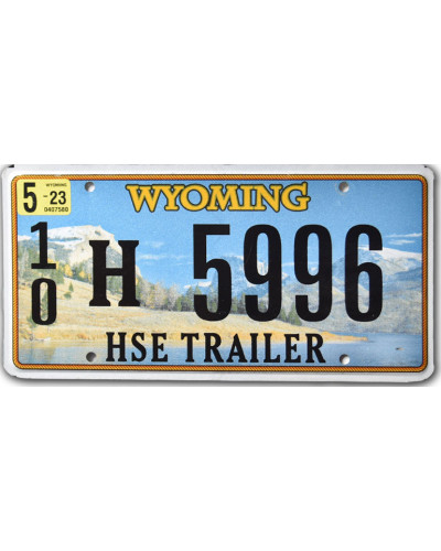 Americká ŠPZ Wyoming Country Horse Trailer 10H 5996