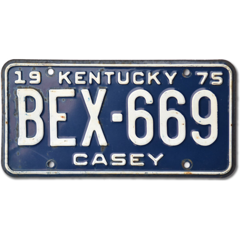 Americká SPZ Kentucky 1975 Casey BEX-669