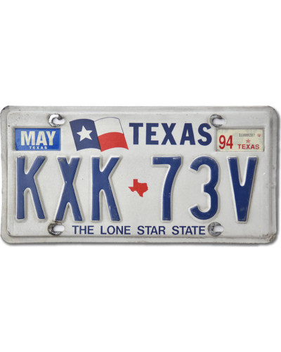 Americká ŠPZ Texas The Lone Star KXK 73V