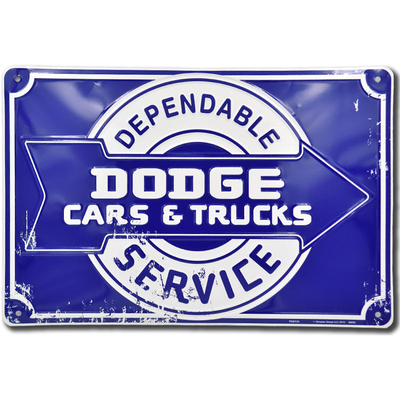 Plechová cedule Dodge Dependable Service 45 cm x 30 cm