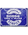 Plechová cedule Dodge Dependable Service 45 cm x 30 cm