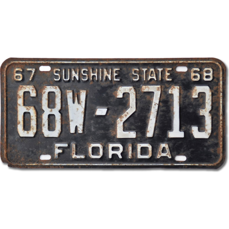 Americká SPZ Florida 1967 Sunshine State 68W-2713