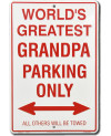 Plechová cedule Grandpa Parking Only 30 cm x 20 cm