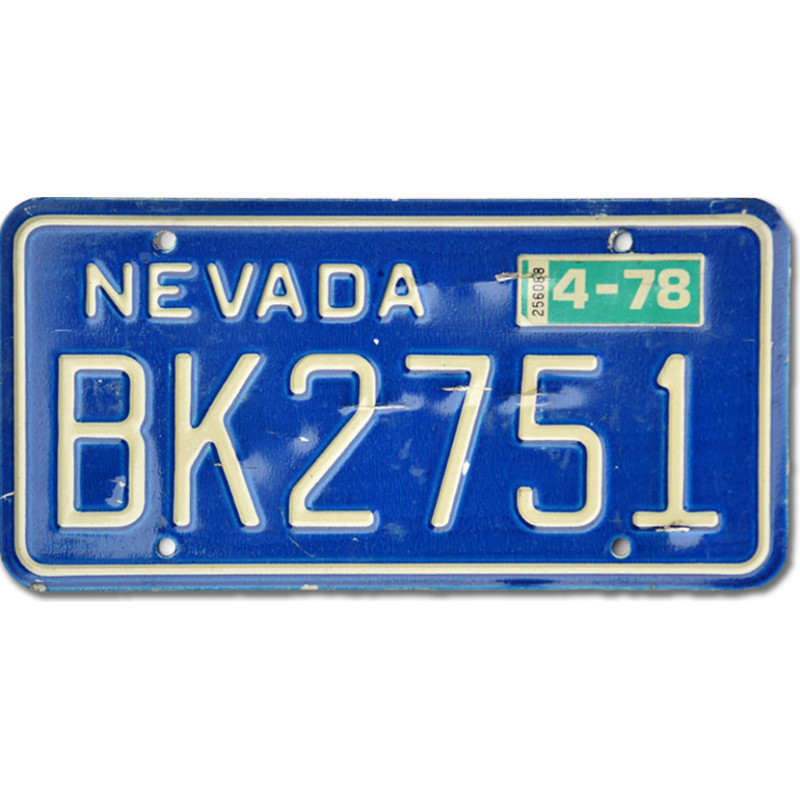 Americká SPZ Nevada Blue BK2751