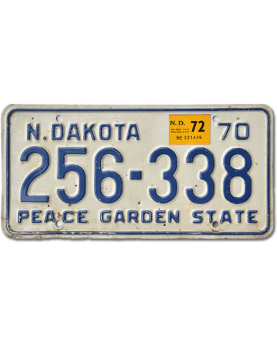 Americká ŠPZ North Dakota 1970 Peace Garden 256-338