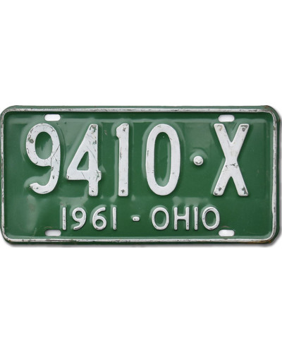 Americká ŠPZ Ohio 1961 Green 9410-X