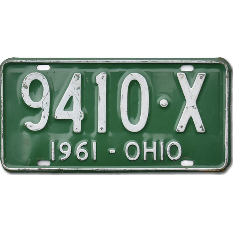 Americká ŠPZ Ohio 1961 Green 9410-X