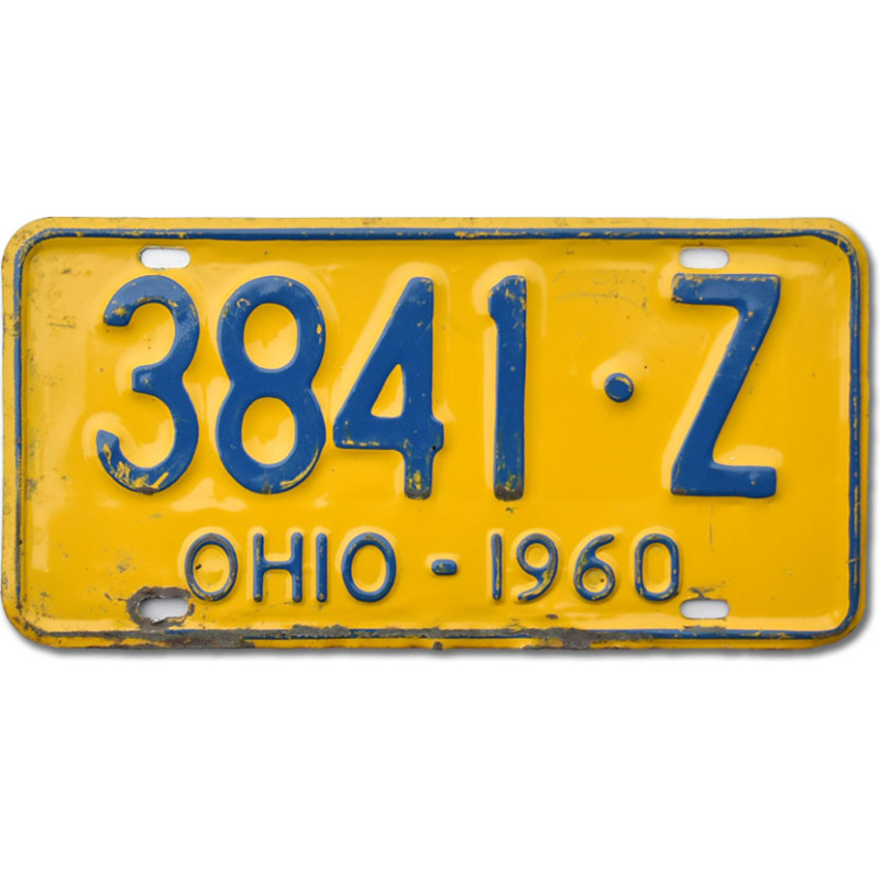 Americká SPZ Ohio 1960 Yellow 3841-Z