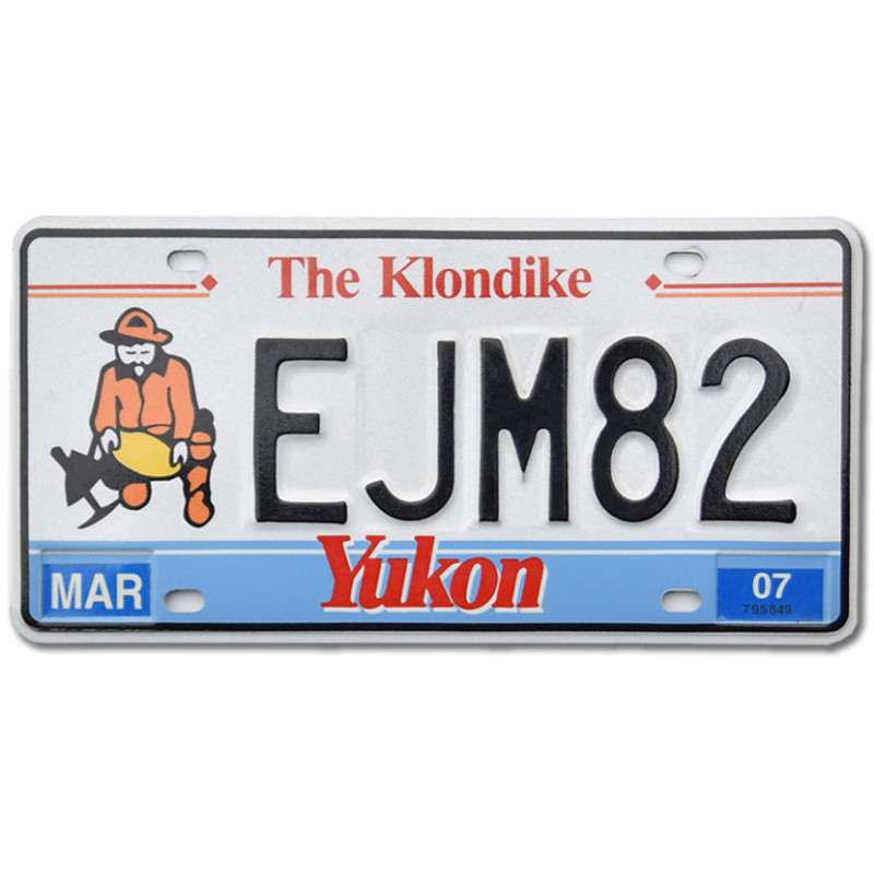 Kanadská ŠPZ Yukon The Klondike EJM82