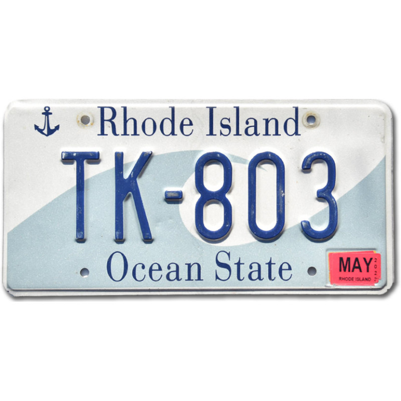 Americká ŠPZ Rhode Island Ocean State TK-803