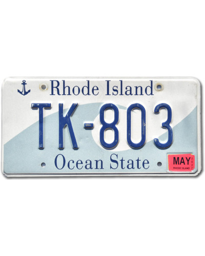 Americká ŠPZ Rhode Island Ocean State TK-803