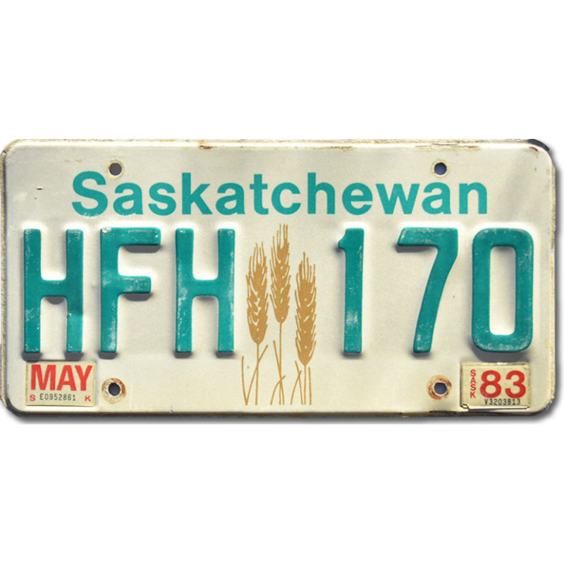 Kanadská ŠPZ Saskatchewan Wheat HFH 170