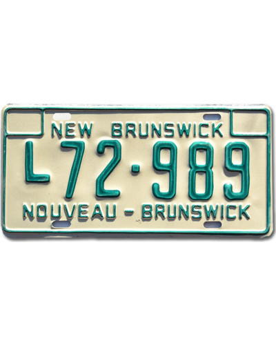 Americká SPZ New Brunswick L72-989