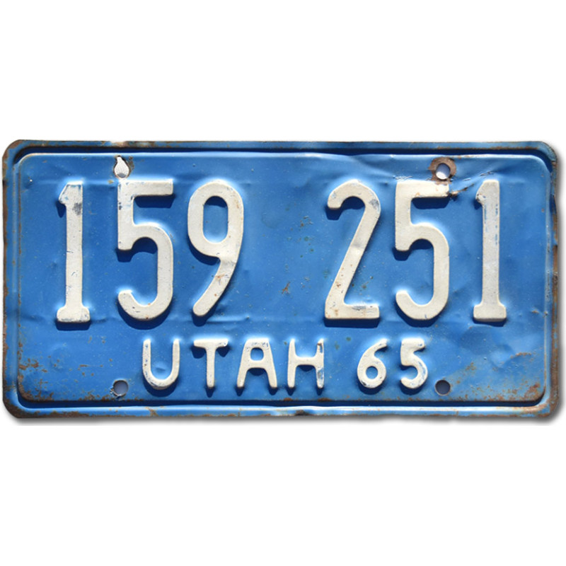 Americká SPZ Utah 1965 Blue 159 251