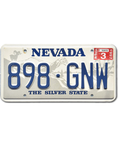 Americká SPZ Nevada Silver Goat 898-GNW