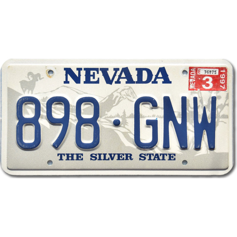 Americká SPZ Nevada Silver Goat 898-GNW