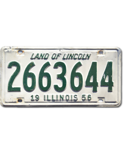 Americká ŠPZ Illinois 1956 Land of Lincoln 2663644