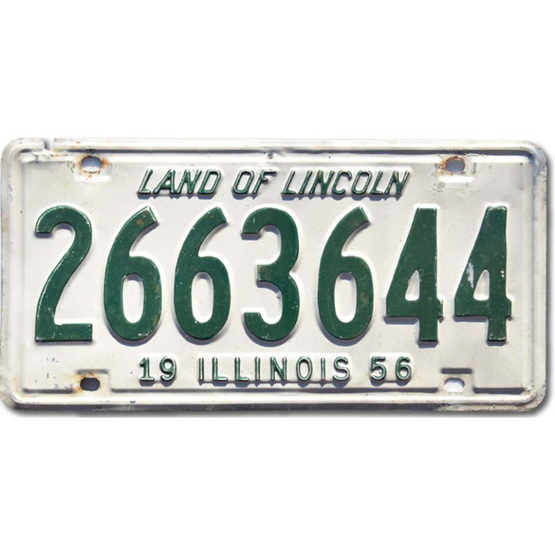 Americká ŠPZ Illinois 1956 Land of Lincoln 2663644