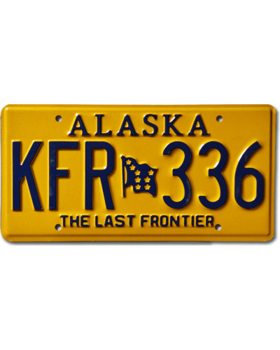 Americká ŠPZ Alaska Last Frontier KFR 336