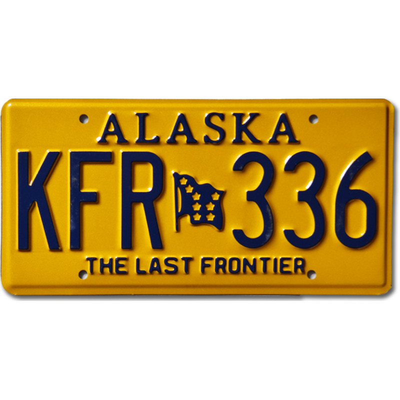 Americká ŠPZ Alaska Last Frontier KFR 336