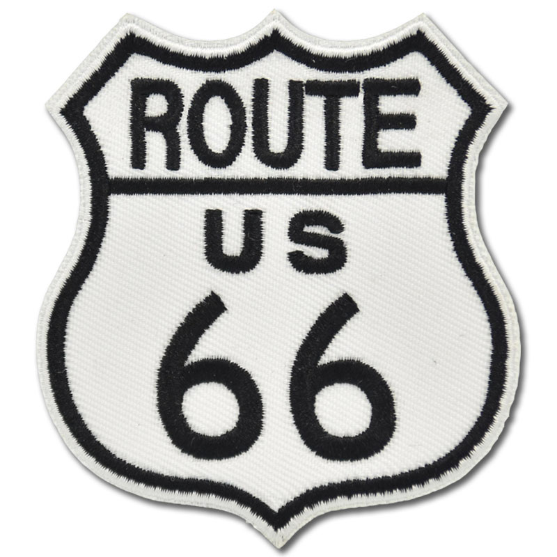 Moto nášivka Route 66 vel. 8 cm x 8 cm