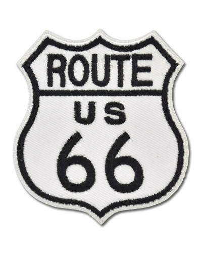 Moto nášivka Route 66 vel. 8 cm x 8 cm