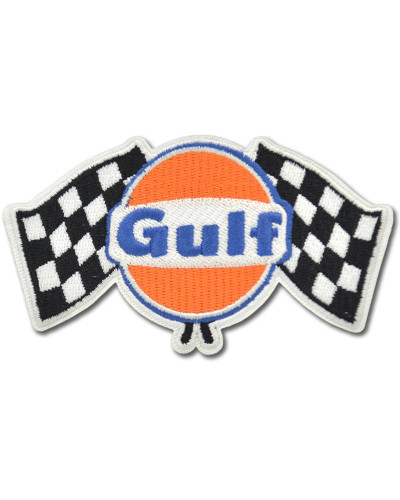 Moto nášivka Gulf Checkers Flags 10 cm x 6 cm