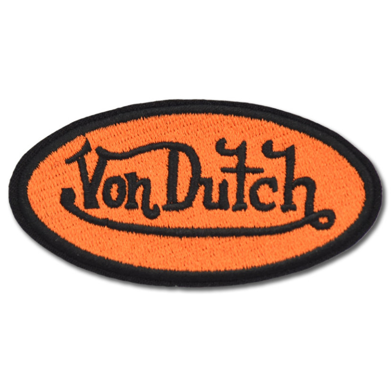 Nášivka Von Dutch Orange 8 cm x 4 cm