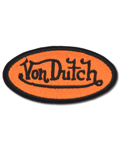 Nášivka Von Dutch Orange 8 cm x 4 cm